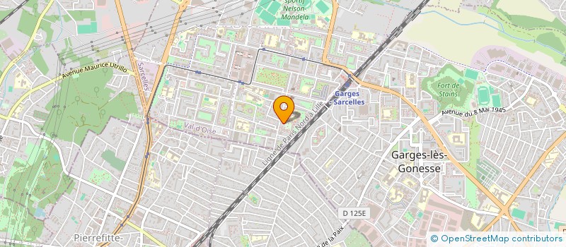 localisation de l'entreprise MADAME MARIE MURAT  SARCELLES