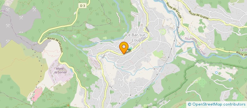localisation de l'entreprise MADAME MARIE MURATORE à LE BAR-SUR-LOUP