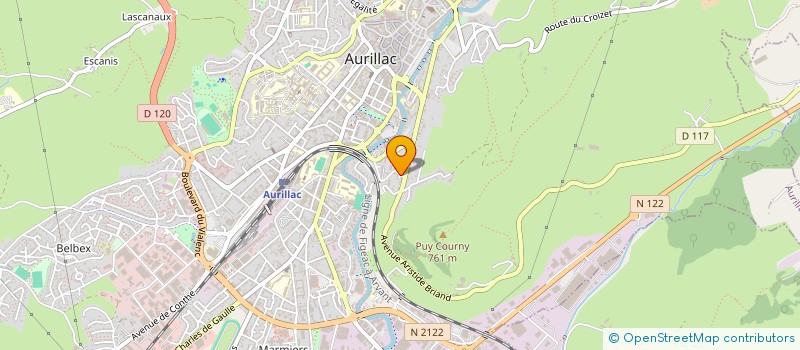 localisation de l'entreprise MADAME MARIE MURGUE à AURILLAC
