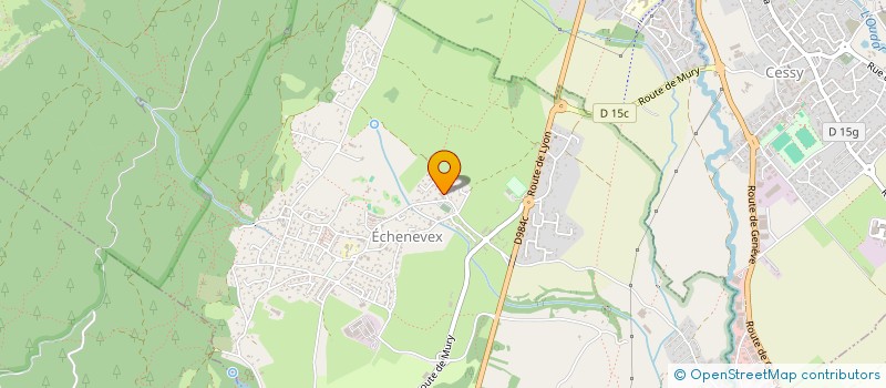 localisation de l'entreprise MADAME MARIE-MYRIAM AMPHIMAQUE  ECHENEVEX