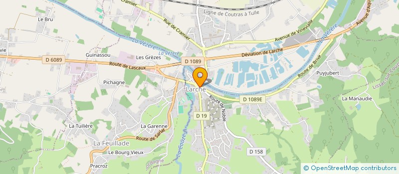 localisation de l'entreprise MADAME MARIE NADEGE DUTOUR  LARCHE