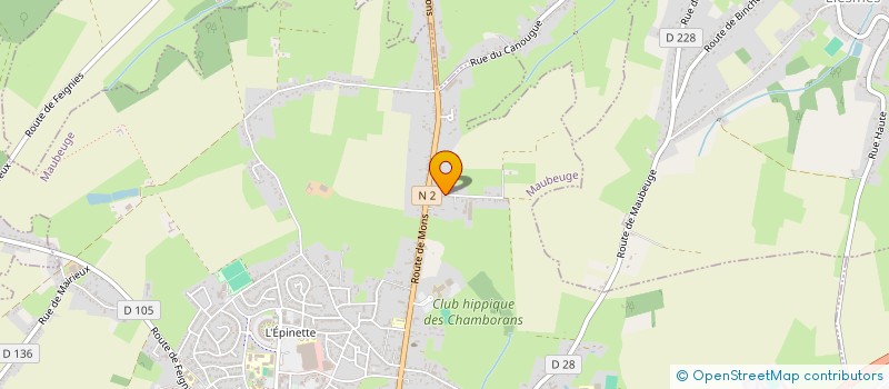 localisation de l'entreprise MADAME MARIE NADIA GRANDCHAMP  MAUBEUGE