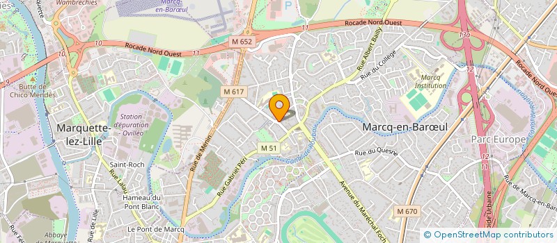 localisation de l'entreprise MADAME MARIE NANNI à MARCQ-EN-BARŒUL