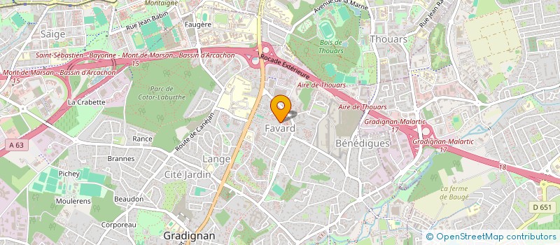 localisation de l'entreprise MADAME MARIE-NATHALIE PAYET  GRADIGNAN