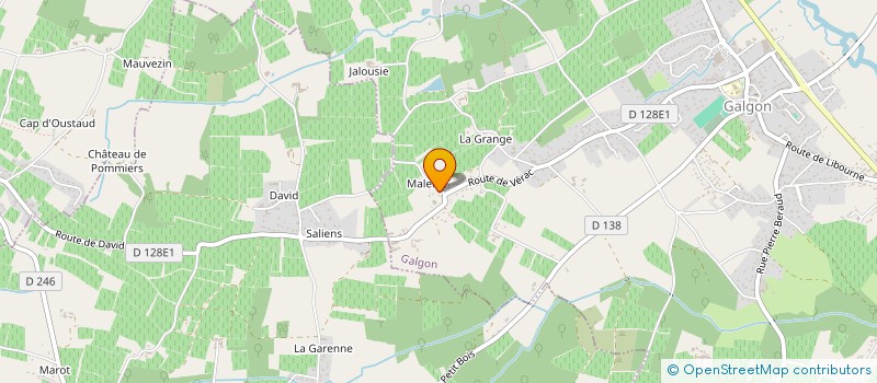 localisation de l'entreprise MADAME MARIE NAU  GALGON