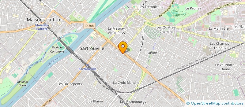 localisation de l'entreprise MADAME MARIE NDIAYE  SARTROUVILLE