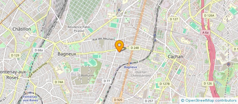 localisation de l'entreprise MADAME MARIE NDIAYE ANTONETTI  BAGNEUX