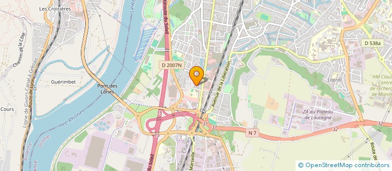 localisation de l'entreprise MADAME MARIE NDOME EYOUM  VALENCE