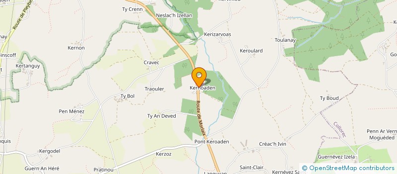 localisation de l'entreprise MADAME MARIE NEDELEC à PLONEVEZ-DU-FAOU