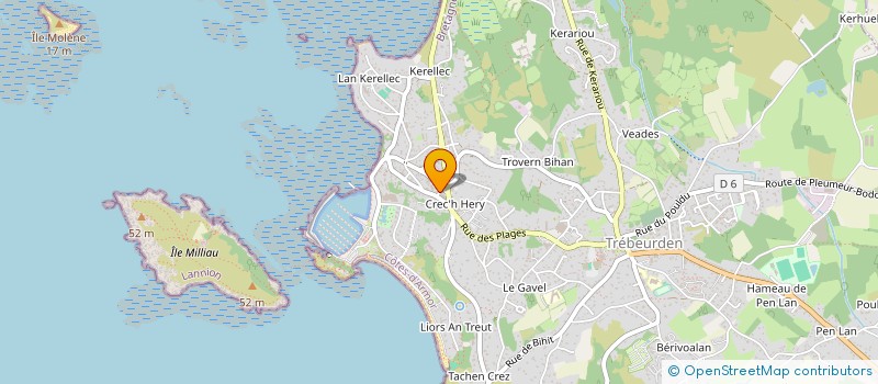 localisation de l'entreprise MADAME MARIE NEDELEC  TREBEURDEN