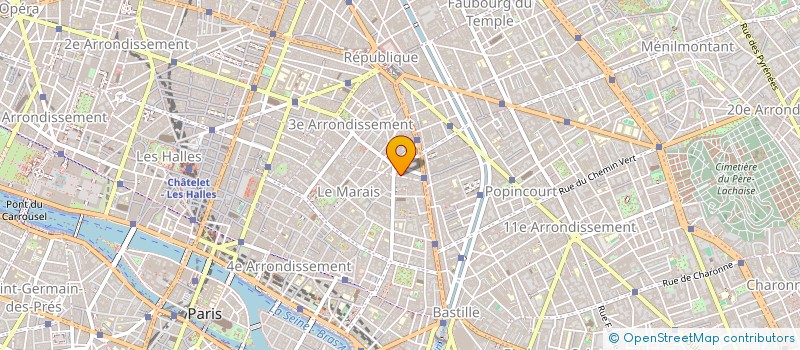 localisation de l'entreprise MADAME MARIE NEIGE COURIAUT  PARIS