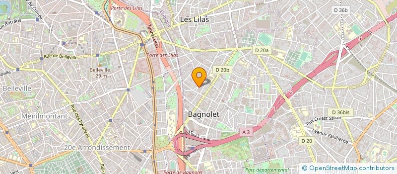 localisation de l'entreprise MADAME MARIE NEXER à BAGNOLET