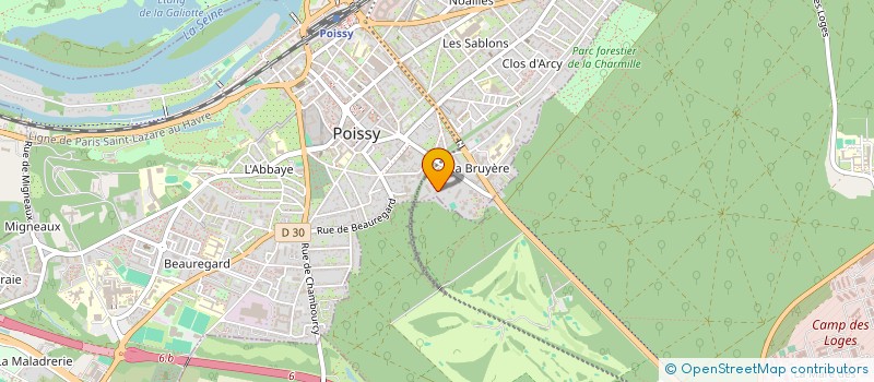 localisation de l'entreprise MADAME MARIE NGUEDIA TEKO  POISSY