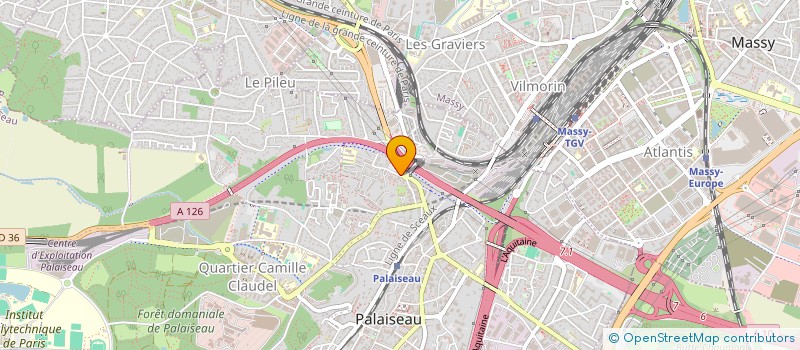 localisation de l'entreprise MADAME MARIE NGUYEN CONG DUC  PALAISEAU