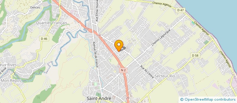 localisation de l'entreprise MADAME MARIE NICAISE MAZEAU à SAINT-ANDRE
