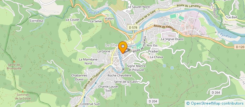 localisation de l'entreprise MADAME MARIE NICOLAS  LE CHEYLARD