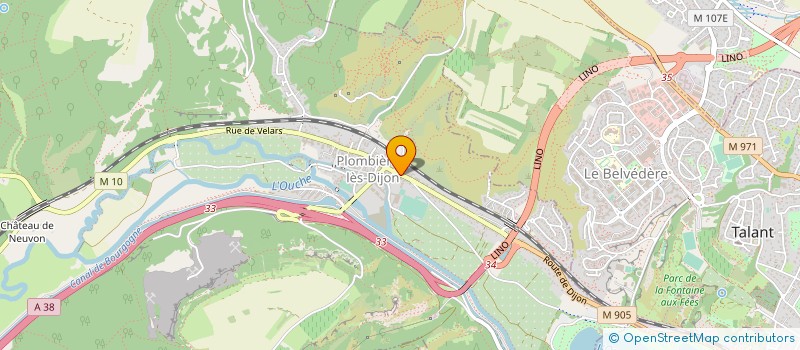 localisation de l'entreprise MADAME MARIE NICOLAS-FRANCOIS  PLOMBIERES-LES-DIJON