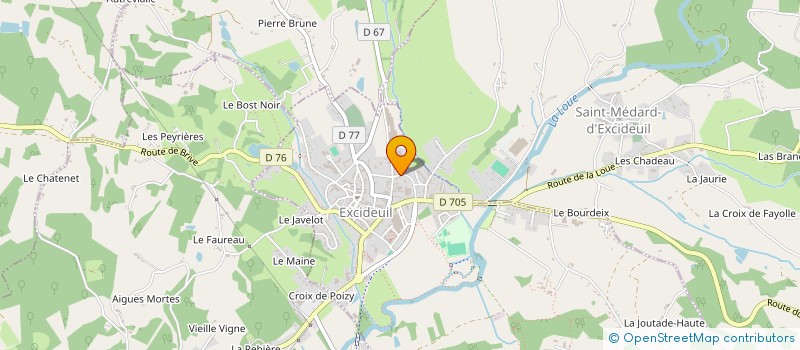 localisation de l'entreprise MADAME MARIE-NICOLE TIGOULET à EXCIDEUIL