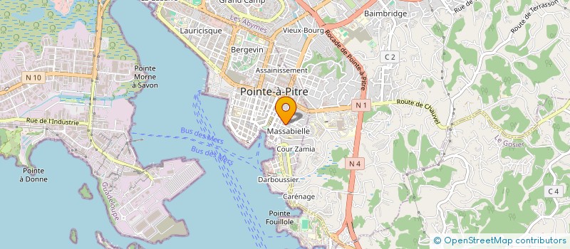 localisation de l'entreprise MADAME MARIE NIVE ALIONIS à POINTE A PITRE