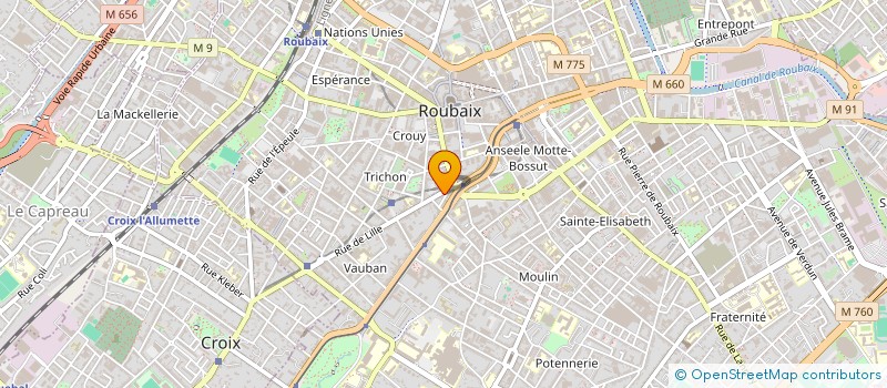 localisation de l'entreprise MADAME MARIE NKENGUE  ROUBAIX