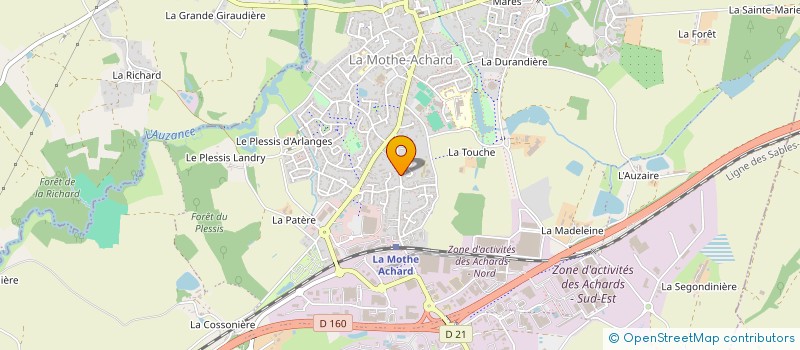 localisation de l'entreprise MADAME MARIE NOBIRON  LES ACHARDS