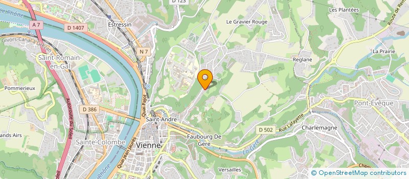 localisation de l'entreprise MADAME MARIE NOEL ZELLER  VIENNE