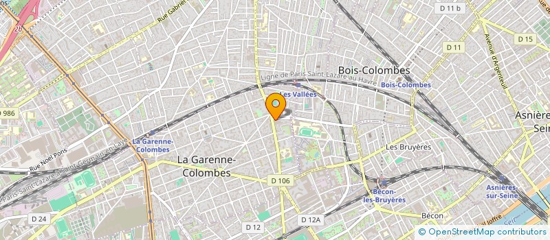 localisation de l'entreprise MADAME MARIE-NOELE JEUSSET à LA GARENNE-COLOMBES