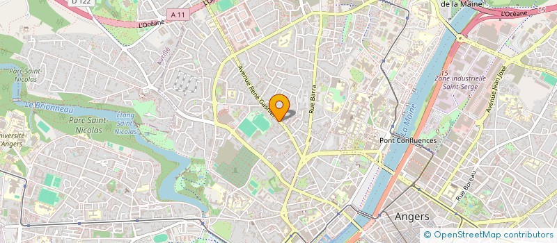 localisation de l'entreprise MADAME MARIE NOELLE BAZILE à ANGERS