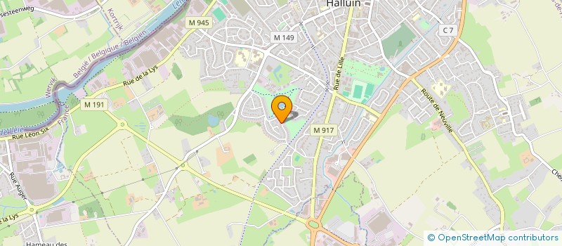 localisation de l'entreprise MADAME MARIE NOELLE BEAUGEZ  HALLUIN