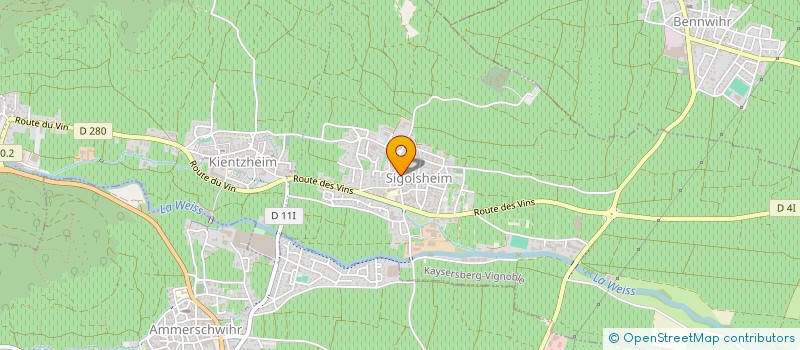 localisation de l'entreprise MADAME MARIE-NOELLE BEHRA  KAYSERSBERG VIGNOBLE