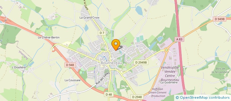 localisation de l'entreprise MADAME MARIE-NOELLE BEIGNON  BOURNEZEAU