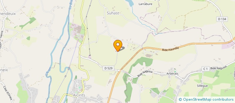 localisation de l'entreprise MADAME MARIE-NOELLE BERNADET  LUXE-SUMBERRAUTE