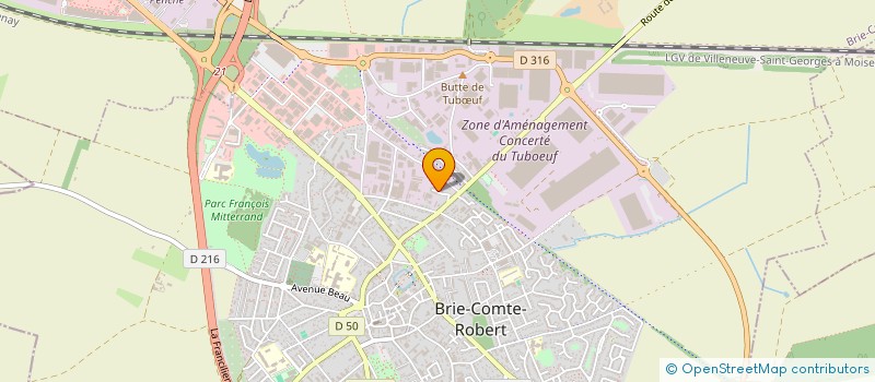 localisation de l'entreprise MADAME MARIE-NOELLE BEUF  BRIE-COMTE-ROBERT