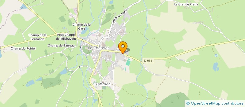 localisation de l'entreprise MADAME MARIE-NOELLE BURGUIN  LE CHATELET