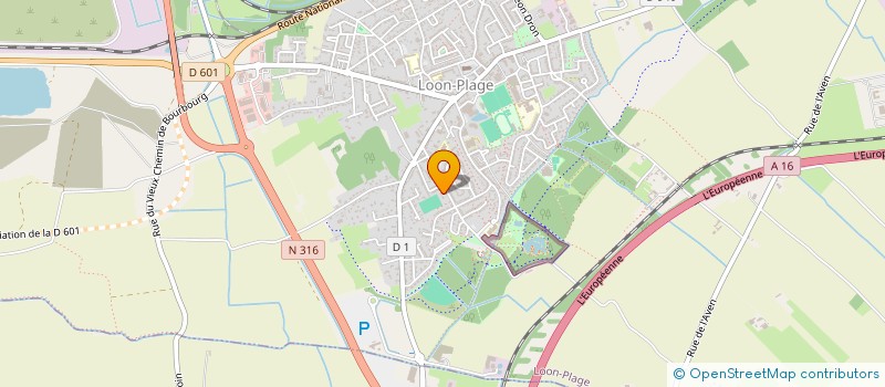 localisation de l'entreprise MADAME MARIE-NOELLE CALCOEN  LOON-PLAGE