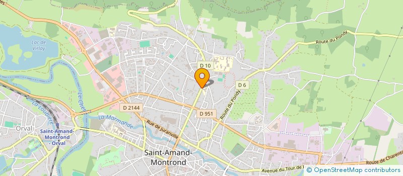 localisation de l'entreprise MADAME MARIE-NOELLE CHARMOILLE  SAINT-AMAND-MONTROND