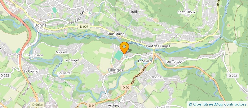 localisation de l'entreprise MADAME MARIE-NOELLE DEDUYTSCHE  FILLINGES