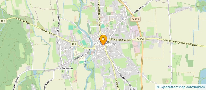 localisation de l'entreprise MADAME MARIE-NOELLE DOMERC  VIC-EN-BIGORRE