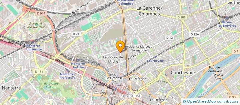 localisation de l'entreprise MADAME MARIE NOELLE DORVILLE à COURBEVOIE