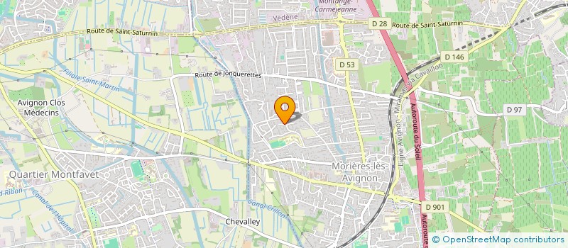 localisation de l'entreprise MADAME MARIE NOELLE DUDOGNON  MORIERES-LES-AVIGNON