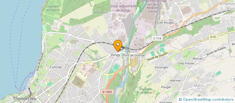 localisation de l'entreprise MADAME MARIE-NOELLE DUPUIS à THONON-LES-BAINS