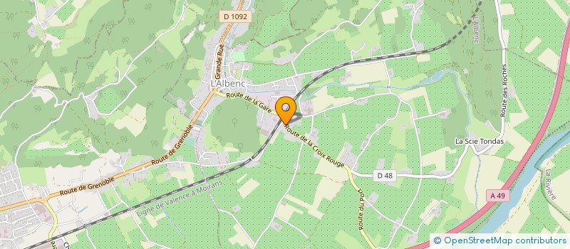 localisation de l'entreprise MADAME MARIE-NOELLE FOURNIER  L'ALBENC