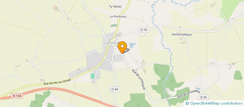 localisation de l'entreprise MADAME MARIE-NOELLE GUELLEC  BON REPOS SUR BLAVET