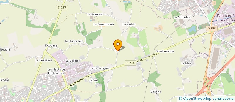 localisation de l'entreprise MADAME MARIE-NOELLE GUIGNARD  BREAL-SOUS-MONTFORT