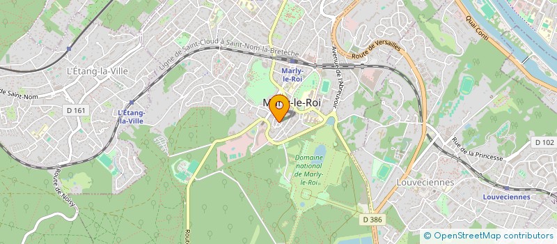 localisation de l'entreprise MADAME MARIE-NOELLE JOUANY  MARLY-LE-ROI