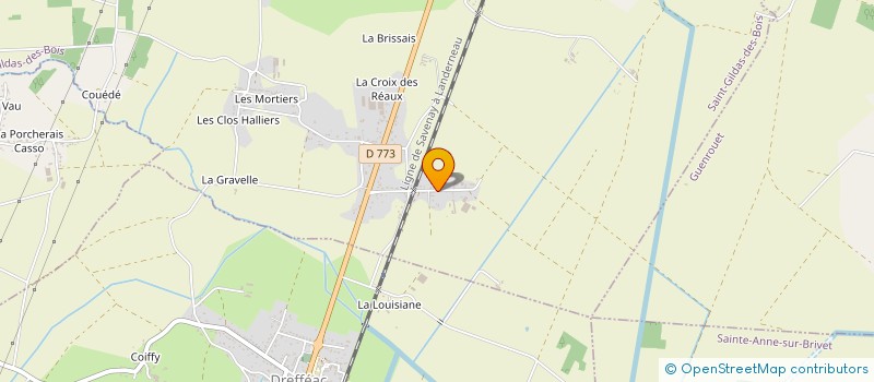 localisation de l'entreprise MADAME MARIE-NOELLE JOUIE  SAINT-GILDAS-DES-BOIS