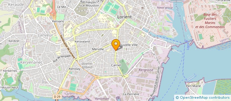 localisation de l'entreprise MADAME MARIE NOELLE KERDAVID à LORIENT
