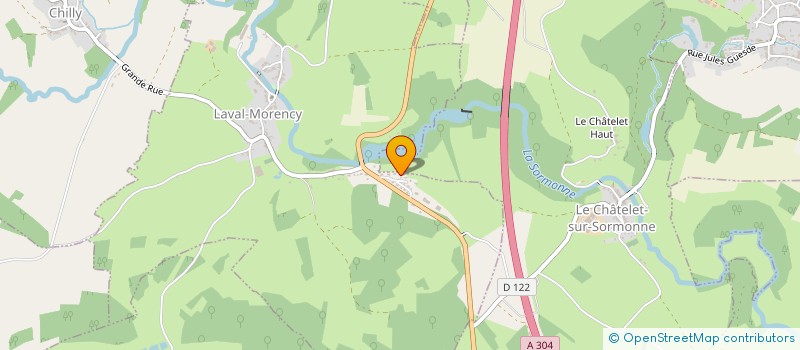 localisation de l'entreprise MADAME MARIE NOELLE LABILLOY  LAVAL-MORENCY