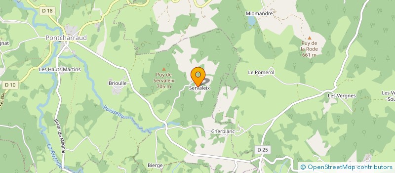 localisation de l'entreprise MADAME MARIE NOELLE LECANTE  PONTCHARRAUD