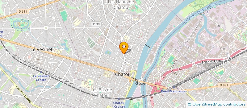 localisation de l'entreprise MADAME MARIE-NOELLE LEFEBVRE à CHATOU